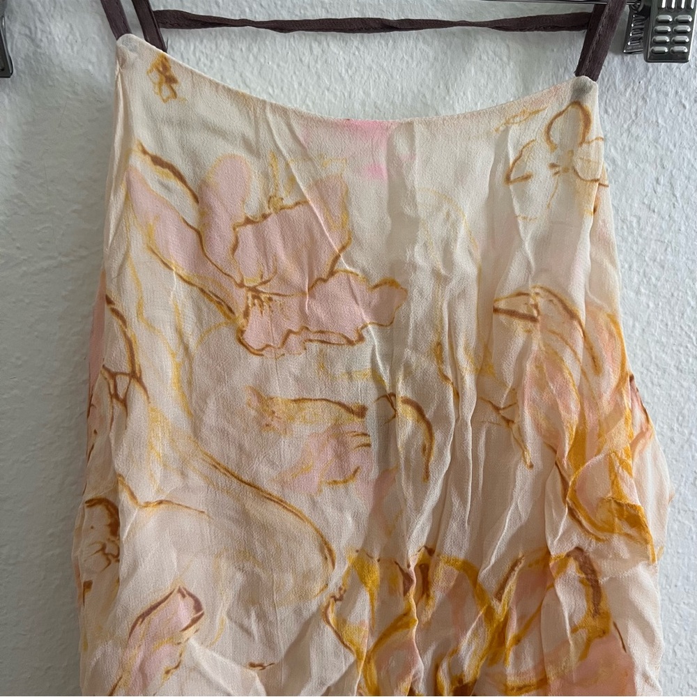 Anthropologie HD in Paris Joselyn Peach Floral Cami Tank Sz S - Picture 3 of 6